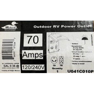RV Power Outlet - 50 amp - Midwest U054C