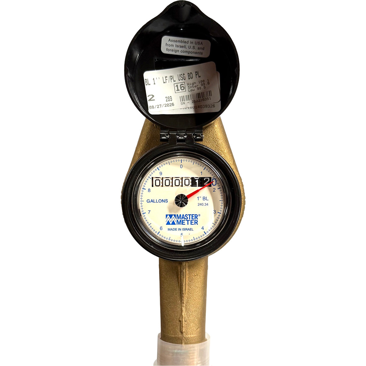 MM B16 1" PD WATER METER