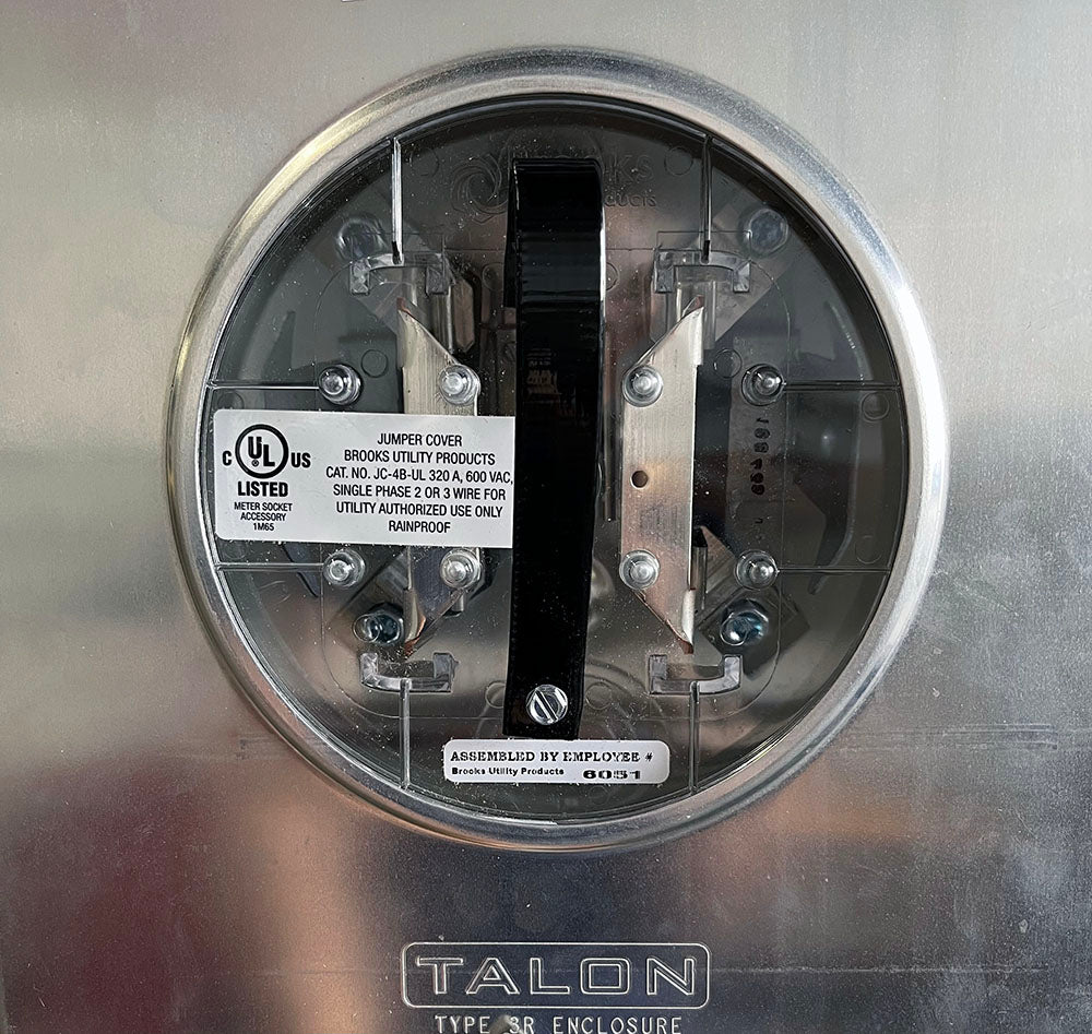 Jumper Cover 320A Bladed 1-Phase, 4 Jaw, Meter Socket