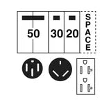 Temporary Power Outlet 100A, 1P, 120/240V