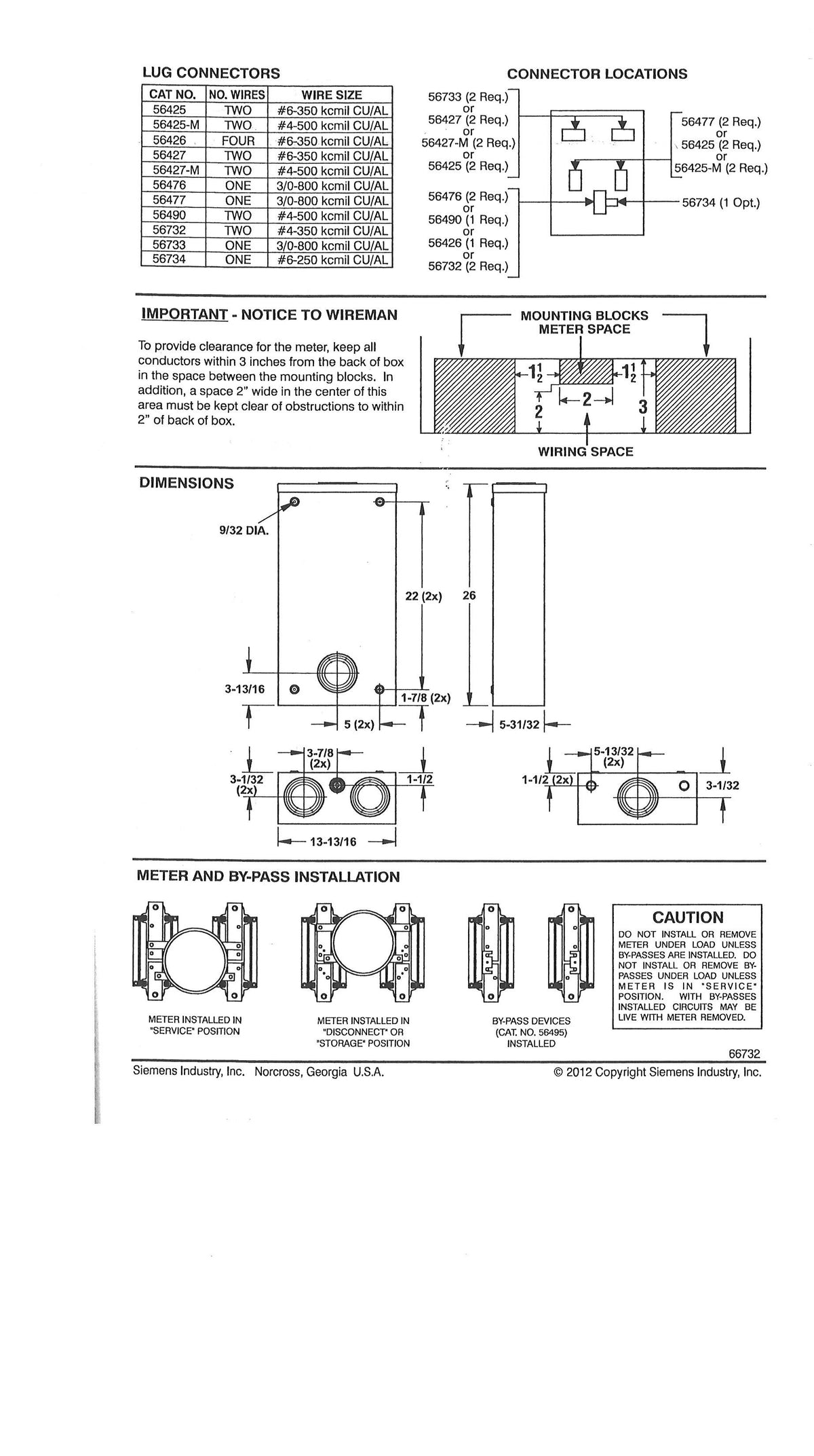 Meter Base HD K-4 400A Steel