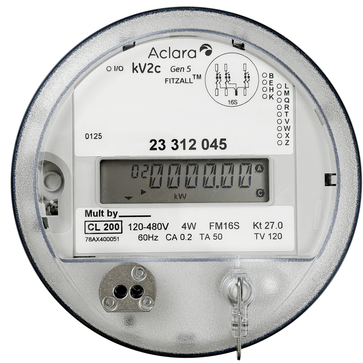kV2c Gen 5 FM16S 200A 120-480V 3P 4W