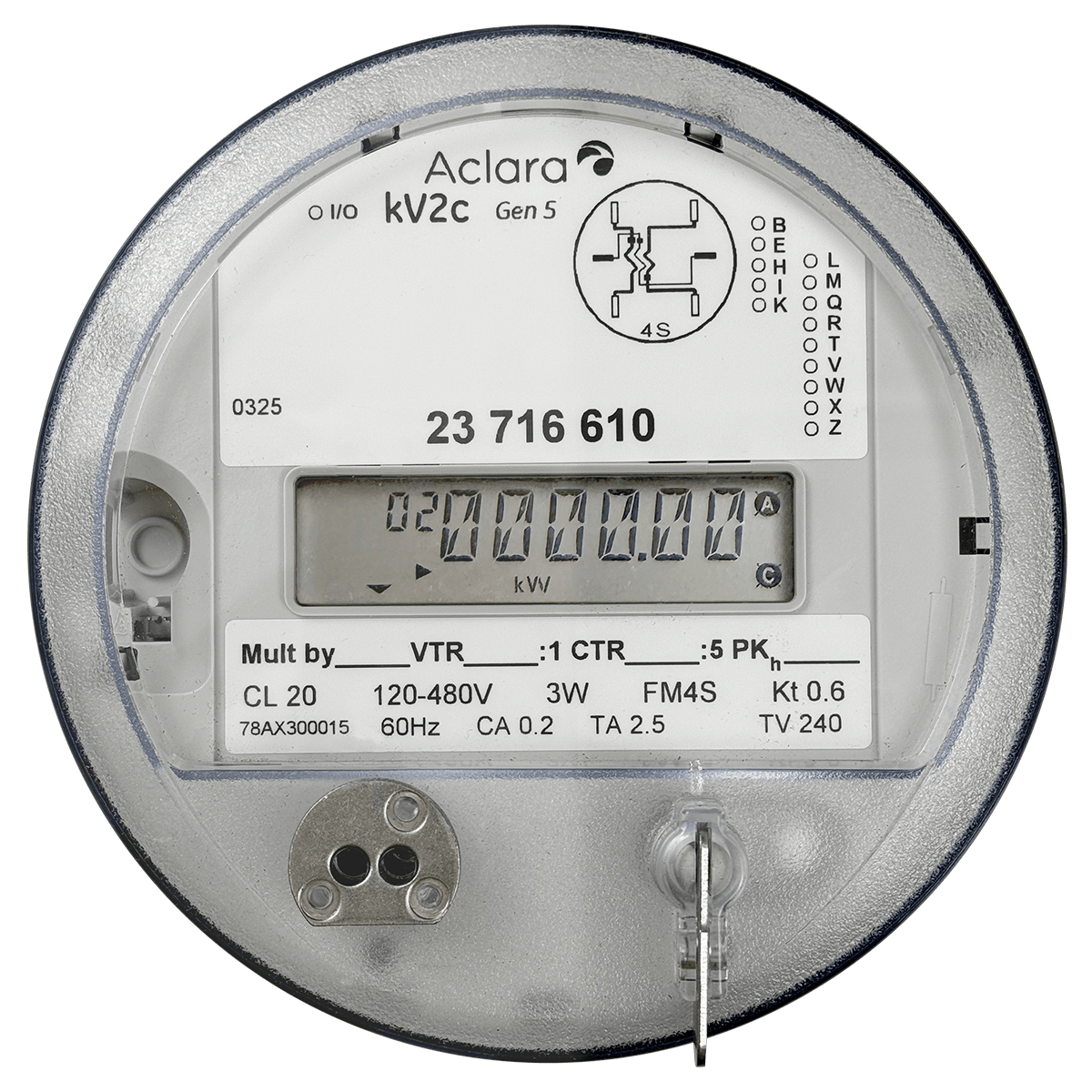 kV2c FM 4S CL20 120-480V 3W 60 Hz