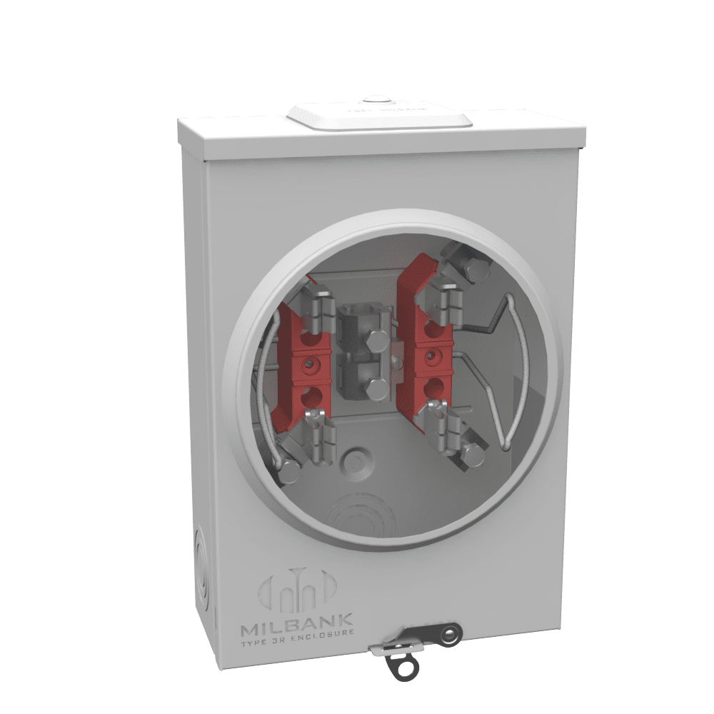 Meter Socket 4/5T 125A Ringless Aluminum Enclosure