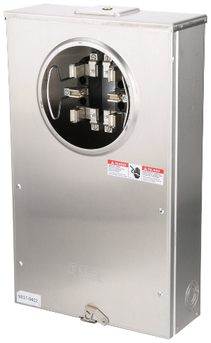 Meter Base, Transformer Rated for CT's, 6 Terminal, 20A, 1PH, OH/UG