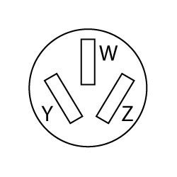Midwest 50A RECEPTACLE - 3P3W
