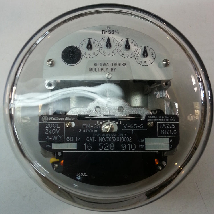 GE Watthour Meter Form 6S CL 20 240V
