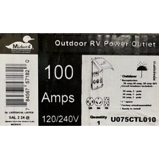 Temporary Power Outlet 100A, 1P, 120/240V