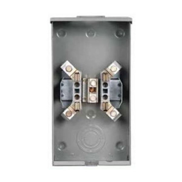 Meter Base, 200A, 4 Jaw, 1PH, 600VAC, 1 Position, Ringless